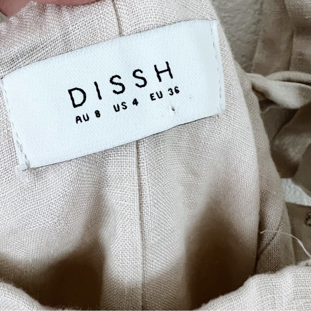 Dissh Aisle Pearl Bow Linen Dress - Picture 12 of 12